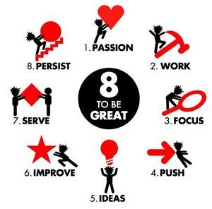 8 to Be Great - guide to success