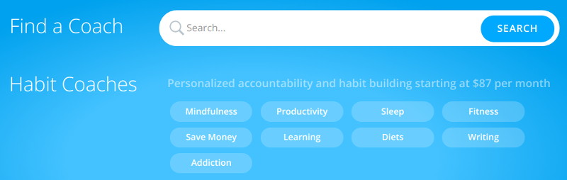 building habits - find a coach